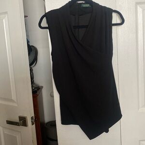 Lauren by Ralph Lauren wrap asymmetrical blouse